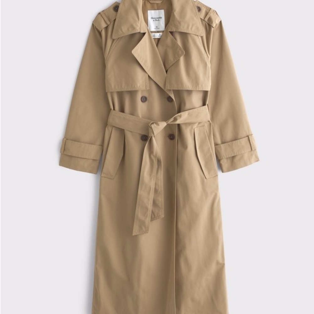 Abercrombie & Fitch Tan Trench Coat